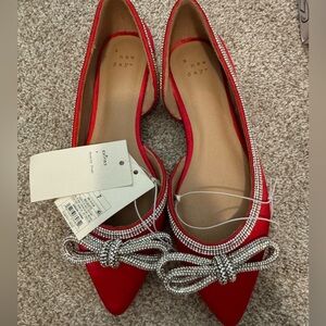NWT red flats size 7